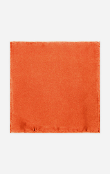 Rust Silk Pocket Square